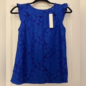 NWT lace overlay top
